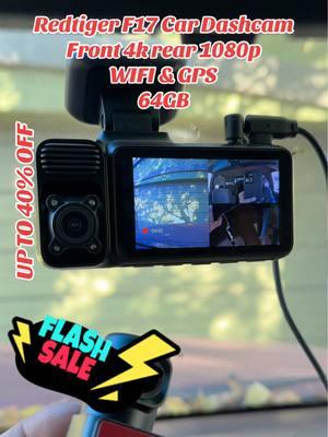 Redtiger F17 dashcam front 4k rear 1080p WIFI &GPS 64GB exente camara cuando viajas en carretera con buena claridad de grabación te la recomiendo. @REDTIGER Dash Cam #redtiger #redtigerdashcam #4k #1080p #camara #carcamera #dashcam #caraccessories #rearcamera 