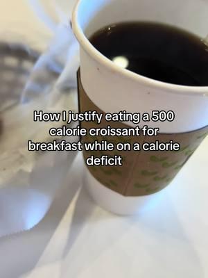 Its my favorite hack bc we all know that cream + sugar EASILYYY can add up to 200 cals & i might as well enjoy a yummy croissant if im going to be drinking my calories anyway😆 #CalorieDeficit #WeightLossJourney #caloriedeficitmeals #WeightLossSupport #Under500Calories #lowcaloriebreakfast #lowcaloriecoffee #starbuckslowcalorie #lowcalorie #coffeehack #weightlosstips #weightlosshack #weightlossforbeginners #weightlossforwomenover40 