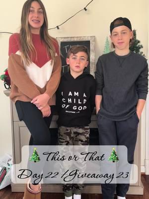 A special giveaway today!  #merrychristmas #christmascountdown #thisorthat #dealornodeal #choices #Siblings #siblinglove #familyfun #sebastian #insane #thatsinsane #lovethem #livingtheirbestlife #happyholidays #christmastiktok #team #teamwork #giveaway #battinggloves #baseballplayers #stud #drippy #rizz #christmascountdown ##chores