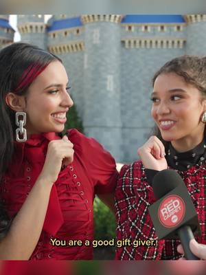 Secret Santa anyone? 👀🎁 @kyliecantrall and @maliaaaabaker know how to give the BEST Christmas presents. Tune in to the @disneyparks Christmas Day Parade on @abcnetwork to receive the "gift" of their singing. #DisneyDescendants #KylieCantrall #MaliaBaker