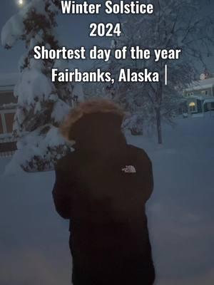 This is what the shortest day of the year looked like for us! Happy winter solstice ❄️❄️ #wintersolstice #creatorsearchinsights  #livinginalaska #livinginfairbanks #lifeinalaska #lifeinfairbanks #alaskalifestyle #alaska #fairbanks #fairbanksalaska #AK #alaskaliving #lastfrontier #fortwainwright #alaskalife #fyp #fypalaska #fypviral 