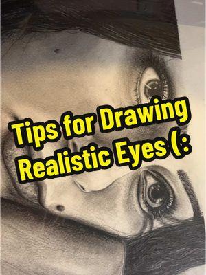 Hopefully this helps some of y’all looking to improve the little details in your realism portraits! Those shadows are EVERYTHING. These are just key points I notice in my own style, but other artists might have different advice as well! #drawingtutorial #drawingadvice #artistadvice #eyetutorial #realismart 