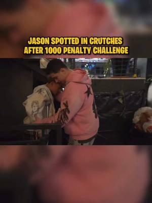 Jason Spotted In Crutches After 1000 Penalty Challenge #jasontheween #twitch #clips #foryou #faze #lacy #silky #adapt