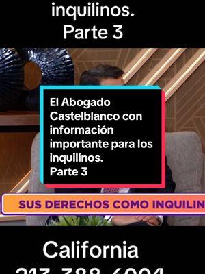 El abogado Castelblanco con información importante para los inquilinos.  213-388-6004 #castelblancolawgroup #abogados #inquilinos #cucarachas #foryoupage #abogadodevivienda #abogadoalquiler #abogado #tenantsrightsattorney #monoxidodecarbono #abogadodeaccidentes #abogadodeinmigracion #plagas #derechos #leyes #plomo #chinches #bedbugs 