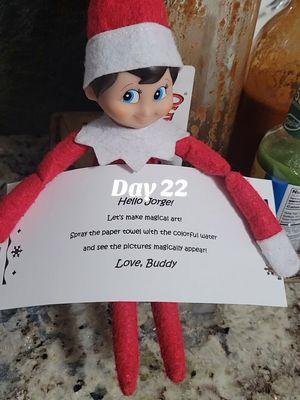 Arts and crafts with Buddy #fyp #foryoupage #MomsofTikTok #dadsoftiktok #buddytheelf #buddy #elf #elfontheshelf #elfontheshelfideas #niceelf #niceelfontheshelf #arizona #mesaarizona #artsandcraftswithelf 