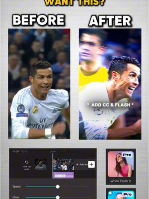 What tutorial would you like next? Cr: @hsn.ae🇹🇳 #capcut #capcutpioneer #capcutedit #velocityedit #editor #tutorial #edit #cr7 #football #hd #4k #shake #beforevsafter #editingsteps 