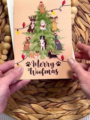 I am in love with this new Christmas card. 🐶❤️ #ataraxiaowl #makersgonnamake #stationeryaddict #stickershop ##ilovestickers #dogcards #merrywoofmas #shopsmallbusiness 