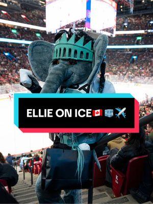 ELLIE ON ICE 🧊 🇨🇦🗽🐘 ✈️ Comment your favorite part😂 @nyliberty @NHL @WNBA @Canadiens Montréal  #EllieTakesMontreal #EllieTheElephant  #funny #laugh #voiceover #wnbamascot #WNBA #funnyvoiceovers 