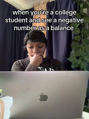 the only negative number ion mind 🤣🤣 #fyp #college #pvamu #refundcheck 