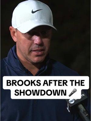 💬 “Hopefully we get to run it back here soon.” - Brooks Koepka after The Showdown 👊 #Golf #GolfTok #GolfTikTok #brookskoepka 