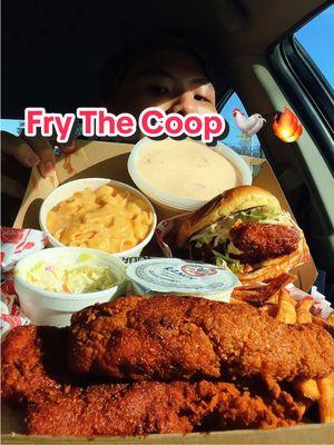 Im in Nashville Fried Chicken Heaven 🐓🍗🔥~ @frythecoop  #frythecoop #hotchicken #chicken #tenders #nashvillehotchicken #friedchicken #chickensandwich #fyp #foryoupage #mukbang #asmr #eatingshow #eatingsounds #eatingasmr #crunchysounds #crunchyasmr #joeoheats 