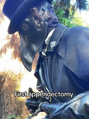 Barty maybe you should let someone else perform the surgery? #drbarty #plaguedoctor #plaguetok #cosplay #plaguedoctormask 