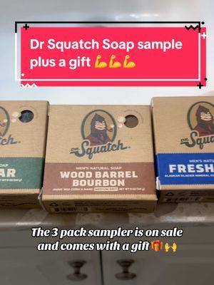 Good holiday deal with a gift 🙌 we love the Dr Sqatch Soap!!  #drsquatch #drsquatchsoap 