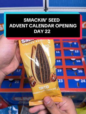 Smackin Seed Advent Calendar Opening Day 22! #sunflowerseeds #smackinsunflowerseeds #tiktokdeals #TikTokShop #sephoraalışverişim 