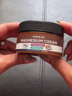 This Magnesium Cream isn’t greasy, but very hydrating.  #symphonystreasures #magnesiumcream #hydrating #moisture #venturepal 