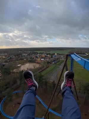 Replying to @C Fine, I won’t swing my legs 😂  🎢 Fēnix - Toverland 🐦‍🔥  #Fēnix #Toverland #Netherlands #RollerCoaster #POV #DJI #ThemePark #FYP #ForYouPage #CoasterTok 