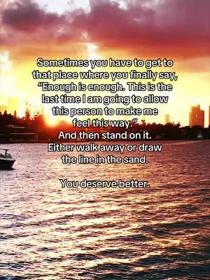 No one really makes us feel a certain way unless we allow it. Family. Friends. Partners. Doesn’t matter. Remove yourself or draw the line. Uou deserve peace. ✌🏼☮️ #encouragement #fypage #relationships #boundaries #drawtheline #thisisit #fyy #viralll 