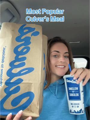 Trying the Most Popular Meal from Culver’s 💙 #culvers #culversrestaurant #culversdrivethru #culversorder #fastfood #FastFoodReview #butterburger #burger 