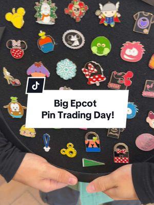 We had so much luck in Epcot today, and it surprisingly wasn’t as busy as we thought! #pins #disneypins #pincollection #pincollector #pintrader #disneypincollector #pintrading #epcot #disney 