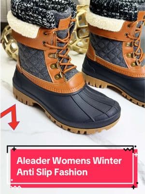 🥾 Comfort and style, all in one! These boots are perfect for any winter adventure.  #WinterFashion #Boots #WinterStyle #aleader 