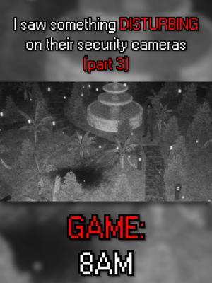 There's finally something outside... and it's seriously disturbing #8am #anomalies #alternatewatch #horrorgamer #indiehorrorgame #caughtoncamera #spotthedifference