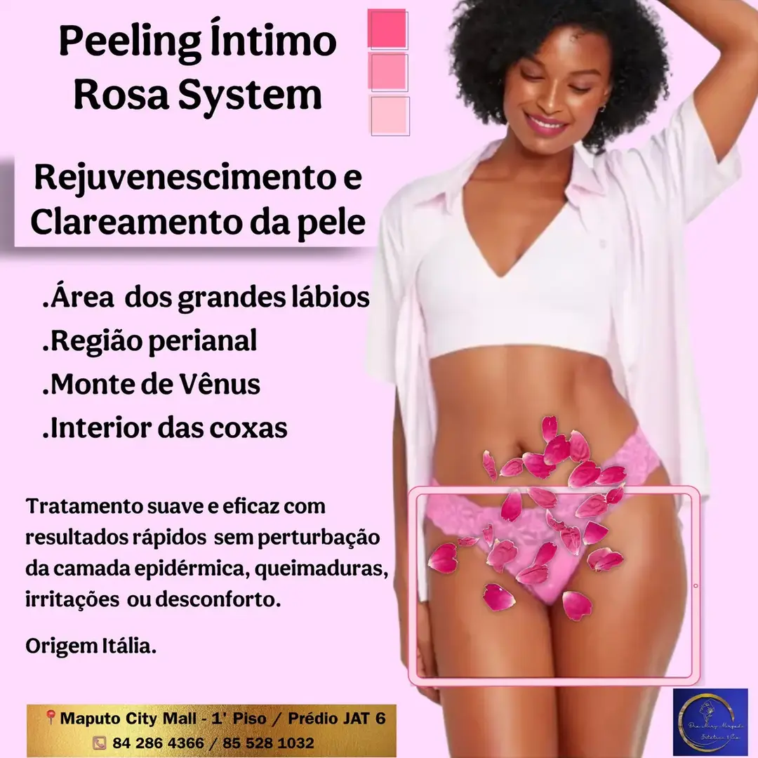 O Peeling Íntimo Rosa System é a solução ideal para clarear e hidratar a área vaginal, conferindo ainda um efeito firmador.  Este é o tratamento perfeito para dar à sua área íntima a atenção que merece, sendo que na estética é uma área sempre difícil de tratar e que merece a nossa maior atenção e cuidado.  Mantenha sempre a sua área íntima cuidada e natural! #dramarymorgadooficial #esteticaecompanhiaoficial #medicinaestetica #fy #fypage #fyp #moçambique🇲🇿 #maputomozambique🇲🇿 #mozambique 