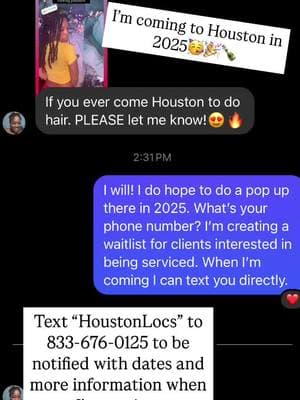 I’m coming to the H-Town in 2025. Who wants to get their hair done by me 👀? Text to sign up for my waitlist. #houstonlocs #houstonlocstylist #houstonlocticians #blackgirlswithlocs #blackmenwithlocs #retwistsndstyle #travelloctician 