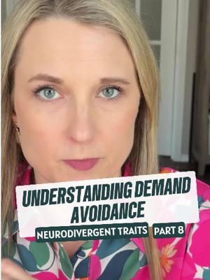 DEMAND AVOIDANCE EXPLAINED 🚫✨ Demand avoidance is a term that resonates deeply within the neurodivergent community. While no one enjoys being told what to do, for neurodivergent individuals, it can trigger emotional dysregulation and make us feel overwhelmed. This is especially true when tasks feel imposed rather than chosen. It’s important to understand that demand avoidance can also stem from a desire for autonomy – the need for control over our environment and decisions. Recognizing this can help us navigate interactions more effectively. Have you experienced demand avoidance? Let’s chat in the comments! #momonthespectrum #latediagnosedautistic #adhd #autisticadults #aspergirl #autism_lovers #autismstrong #autismfamilies #autism #autismadvocate #autismacceptance #neurodivergent #neurodiversity #autismwarrior #mentalhealthadvocate #anxietyawareness #tips