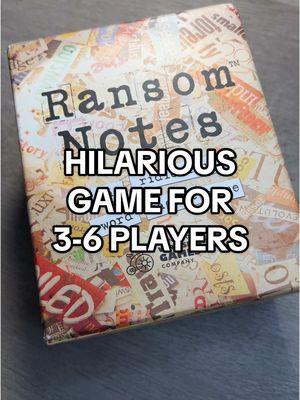 Ready for laughs and fun with friends? 😂 Ransom Notes is the must-have, easy-to-learn game that’ll have everyone in stitches! 🕵️‍♂️🎉 #GameNight #RansomNotes #FunWithFriends #EasyToLearn #TikTokShop #boardgames #funboardgames #tts 