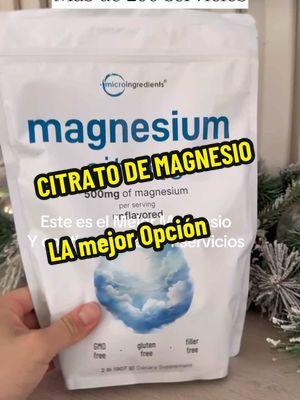 Amigos les comparto una bolsa de magnesio de dos libras que está excelente porque te dura mucho mucho tiempo. ##magnesio##suplemento##saludable##salud##vida##mejorcitrato##citrato##tips##wellness##microingredients##saludesvida##mujer 