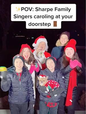 What would YOU do?!? 🤔🚪#throwback #caroling #christmas #family #funny #singing #fyp 