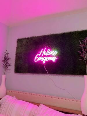 Hello Gorgeous Letter Neon Sign #lettersign #neonsign #roomlights #gorgeous #gorgeousgorgeousgirls #roomdecor #girlsroom #giftforher #TikTokShop #tiktokshopfinds #punjabigirls #girlsroom 