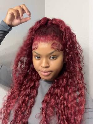 Love this hot hairstyle with @Hedyhairamazon lace frontal wig! #13x6burgundydeepwavewig#hedyburgundywig#hedy99jwig#hedyhairamazon#99jwig#burgundywig#hairstyles #hairstyleideas#amazonwig#amazonwigfinds