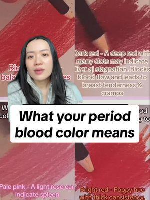 I hope this was as interesting for you as it was for me! Lmk in the comments what color your period blood is! The graphics are from @Elix Healing  #traditionalchinesemedicine #periodblood #wellnesstips #wellnessjourney #periodtips #periodcramps #periodhelp 