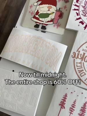 Go shop the sale! #screenprinttransfers #screenprintvendor #patches #apparel #appareldesign #tshirt #tshirtmaker #tshirtmakersoftiktok #tshirtbusiness #asmr #patchesforclothing #apparelshop #tshirtshop #christmastiktok 