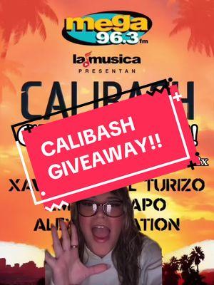 🚨GIVEAWAY DETAILS!!🚨 Kick off your year in the best way at CALIBASH!🫶🏻 @Mega 96.3Fm  To enter: 1.) comment & tag who you’d want to go with 2.) repost this video ✨THATS IT✨🙂‍↕️🤞🏼  ‼️2 Winners will be chosen January 3rd, 2025 ‼️  Goodluck!!!🍀🍀🍀🍀  (tickets can also be purchased through AXS) #greenscreen #fyp #giveaway #reggaeton #calibash #maluma #manuelturizo #xavi #concert #losangeles #parati #concierto #kapo #emilia #wisin 