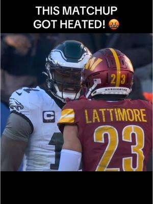 AJ Brown Vs Marshon Lattimore 🔥 Eagles vs Commanders 2024 #fyp #nfl #ajbrown #marshonlattimore #eagles #philadelphiaeagles #flyeaglesfly #commanders #washingtoncommanders #nflfootball #nfltiktok #nflhighlights #nfledits #nfledit #wrvsdb #wrvscb 