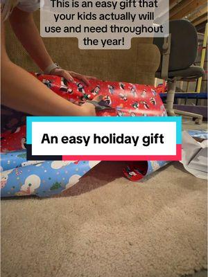 I absolutely loved this idea! It is so simple, but we all know the truth is we spend money on things thinking they will love them play with them for a minute. This at least is something that they will use throughout the year. #HolidayGifts #EasyGiftsForKids #NewFamilyTraditions #holidaygifting 