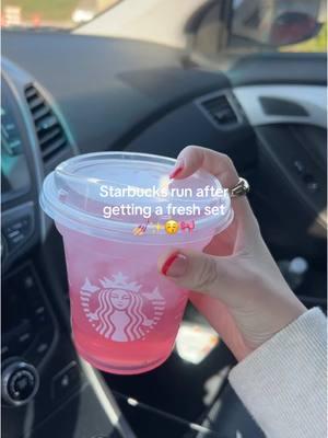 The best feeling 😚 #freshset #nails #starbucks #starbies #starbucksrun #nailday #routines✨ #routineaesthetic #thatgirl #thatgirlaesthetic #SelfCare #aesthetic #fyp 