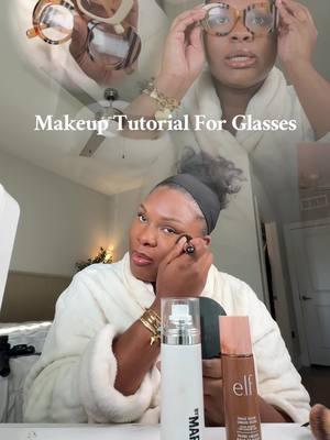 How i wear makeup with my glasses or shades 🫶🏽✨@sephora @makeupbymario @elfcosmetics  #makeupwithglasses #glassesmakeup #naturalmakeuplook #makeuptutorial 