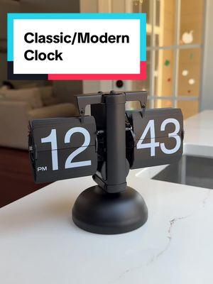 This clock is such a cool vibe. The little sound it makes when the page flips is the best part #clock #clocks #alarmclock #decor 