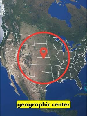 Did you know there are two geographic centers of the United States? #geography #geographyfacts #geographyquiz #geographytok 