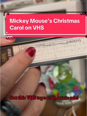 Found this home recorded VHS tape at an estate sale. I love these because sometimes you can watch old commercials that were airing at the time! 🎄 #vhs #throwback #fyp #foryoupage #retro #vintage #panasonic #movies #films #movie #90s #1990s #mickeymouse #christmas #xmas #christmasmovies 