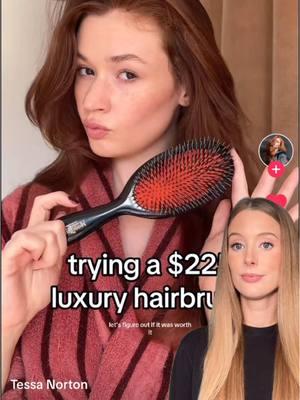 Go watch @Tessa Norton’s original video to see how results of the mason pearson compare to a standard brush! Love her review 💗 Do I love my mason pearson? Yes. Do I think there are super similar options for significantly less money? Also yes. To see my full review of all 17 hairbrushes I tested search “hair brush showdown” on my YT channel! #hairbrush #masonpearson #brush 