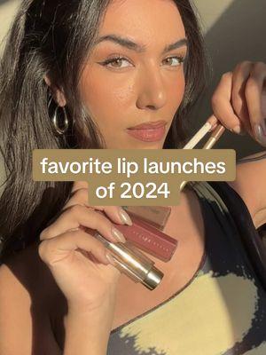 my favorite lip launches of 2024 ♥️ @Lisa Eldridge sculpt and shade lip pencil @Glossier lip line @Haus Labs by Lady Gaga lip glaze @Fenty Beauty gloss bomb stix @MERIT Beauty signature lip blush #favoritelipproducts #2024lipfavorites 