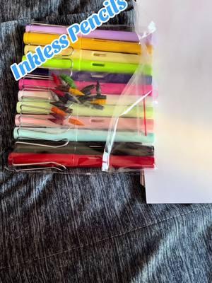 12 colored HB infinite pencils with eraser, plus 12 replaceable tips, no sharpening infinite writing pencilsschool sketching #pencil #pencils #pencilart #pencildrawing #pencilsketch #sketchbook #sketching #art #artist 