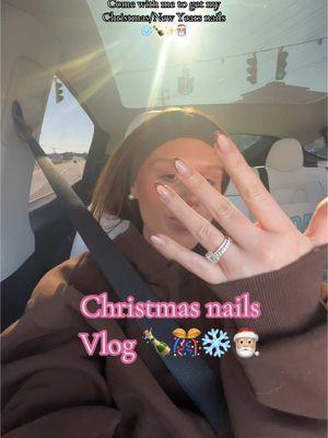 Lets go get these Christmas/ New years nails done! 🍾🎊❄️ #comewithmetogetmynailsdone #nailvlog #nailinspo #newyearsnails 