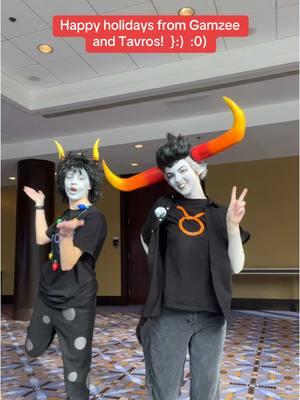 Jegus died for our sins or something ljke that….  Gamzee is @annie (zyxidle) ✨ cosplay and I’m Tavros! #homestuck #homestuckcosplay #gamzee #gamzeecosplay #tavros #tavroscosplay #tavrosnitram #gamzeemakara #alternia #illinoiscosplayers #midwestcosplayers #conaltdelete2024 #cosplayduo 