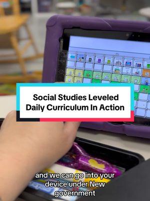 Social Studies Leveled Daily Curriculum In Action 🌎🌍🌏 Join Winnie & Sandy K as they work on essential government terms with our Leveled Daily Curriculum.  @Winnie White  #autismteacher #autismparents #specialeducationteacher #specialneedsparent #specialeducationcurriculum #aac #aacdevice 