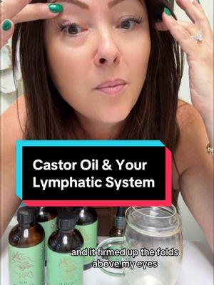 CASTOR OIL & YOUR LYMPHATIC SYSTEM #lymphaticdrainage #lymphaticmassage #guasha #castoroil #frankincense #rosehipoil   #antiaging #over40skincare 